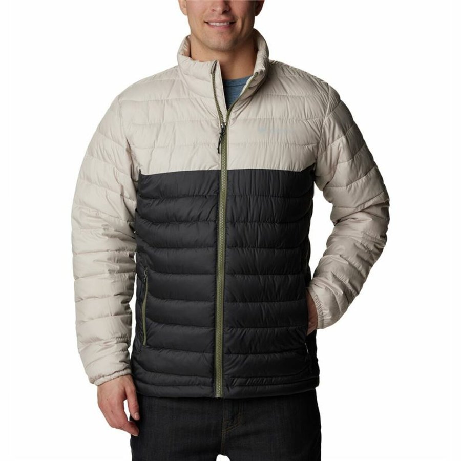 Sport Jakke til Mnd Columbia Powder Lite Beige #1