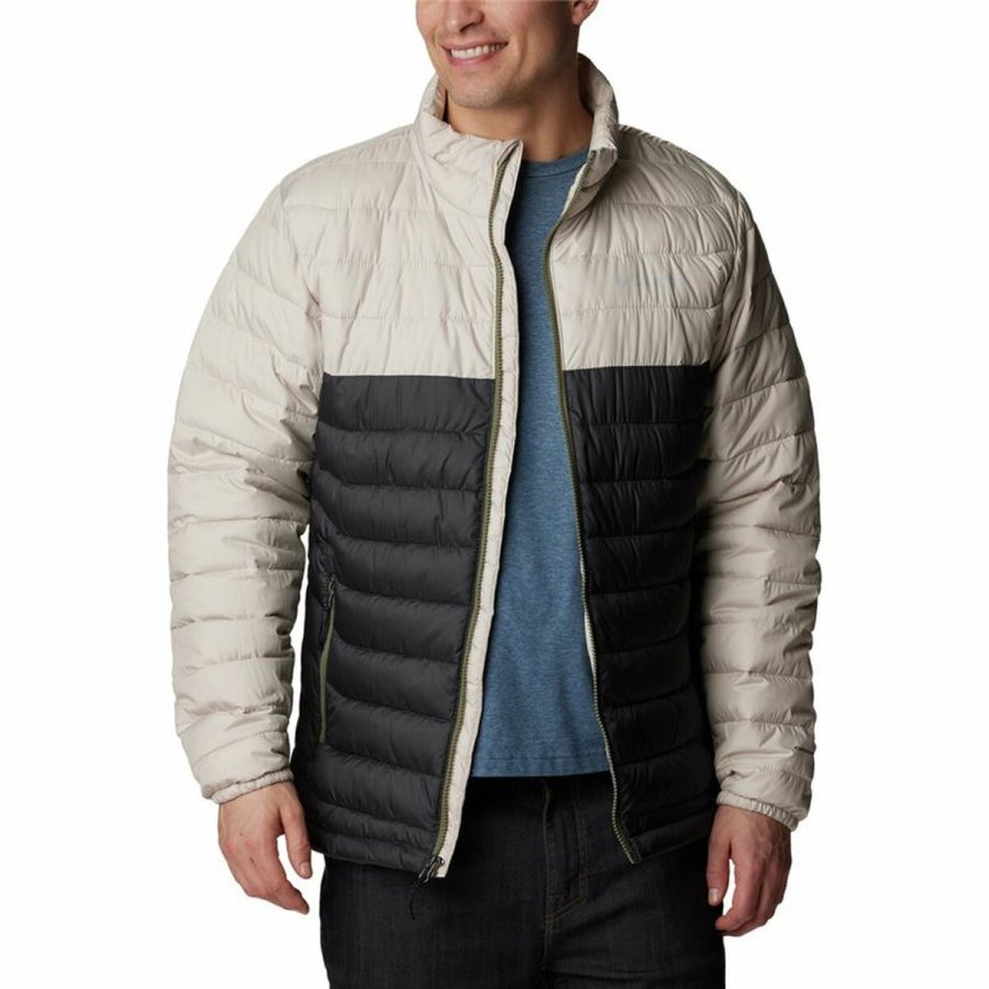 Sport Jakke til Mnd Columbia Powder Lite Beige #3