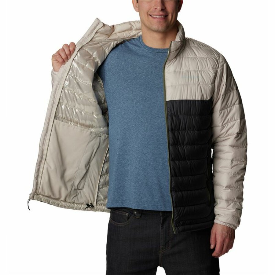 Sport Jakke til Mnd Columbia Powder Lite Beige #4