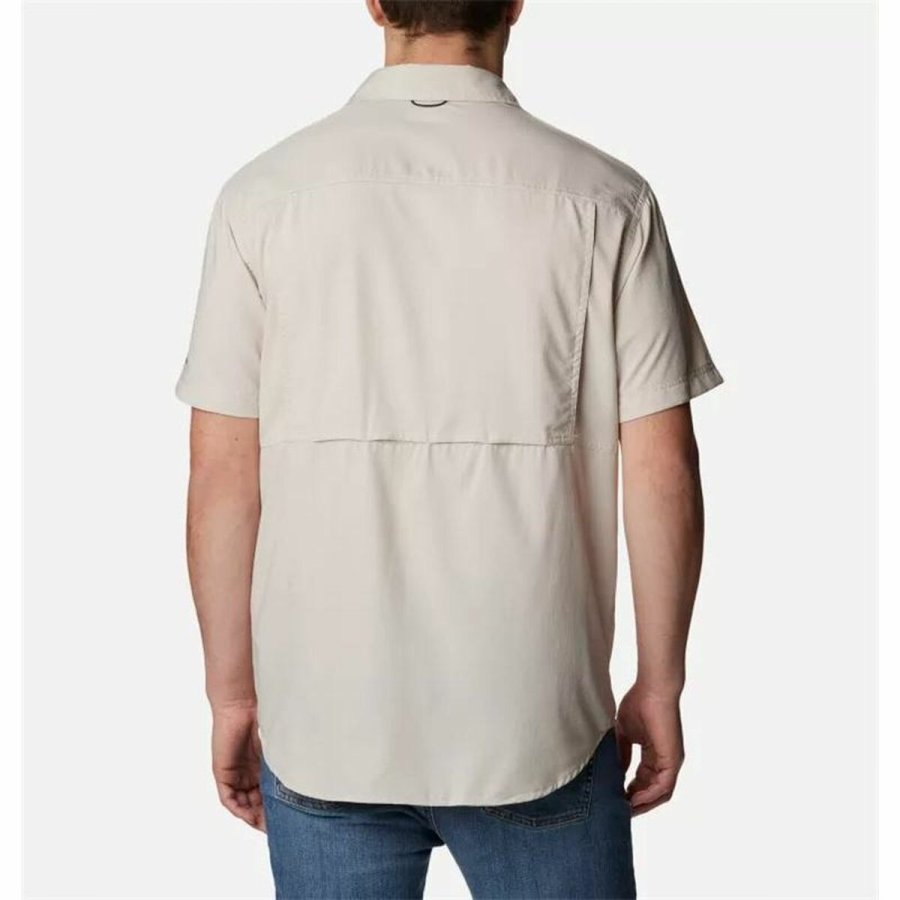 Kortrmet T-shirt til Mnd Columbia Silver Ridge Utility Beige #2
