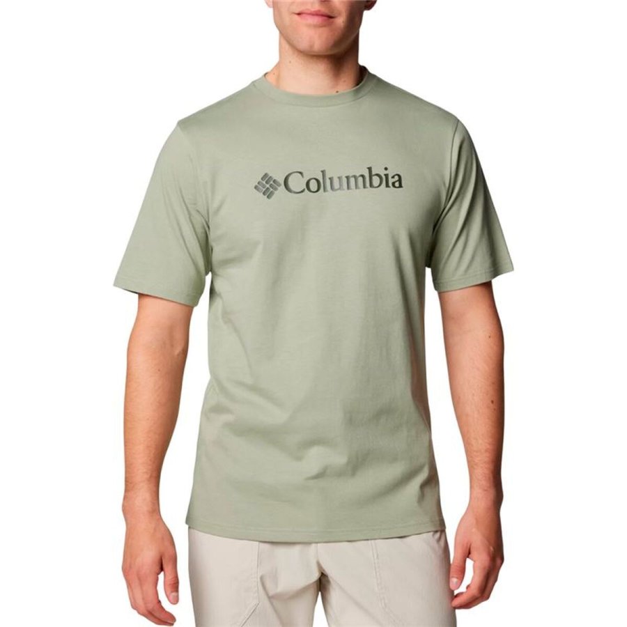 Kort�rmet T-shirt til M�nd Columbia Csc Basic Logo Gr�n #1