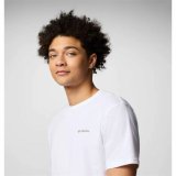 Kort�rmet T-shirt til M�nd Columbia North Cascades Sleeve Hvid #4