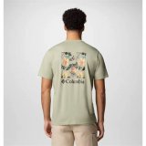 Kort�rmet T-shirt til M�nd Columbia North Cascades Sleeve Khaki #2