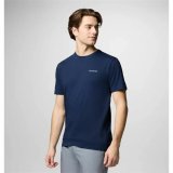 Kort�rmet T-shirt til M�nd Columbia North Cascades Sleeve M�rkebl� #3