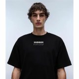 Kortrmet T-shirt til Mnd Napapijri S-Premium Ss Sort #3