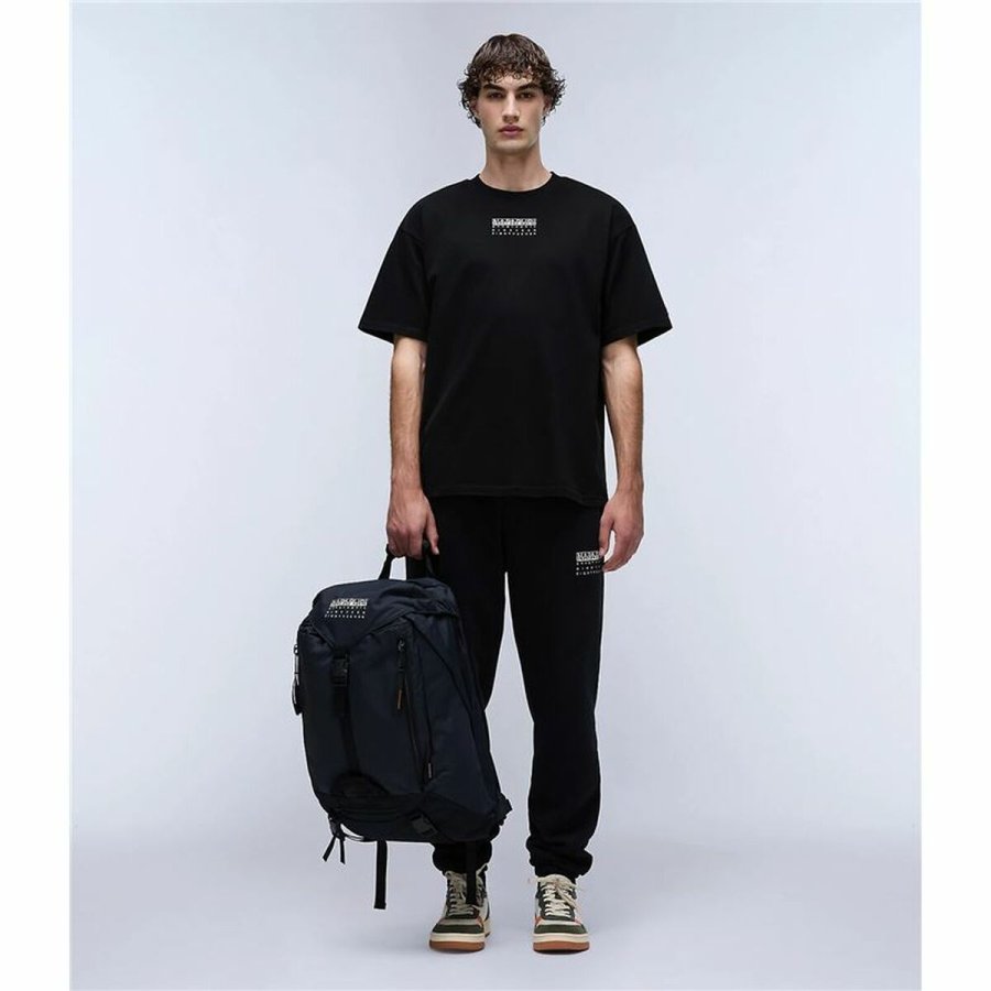 Kortrmet T-shirt til Mnd Napapijri S-Premium Ss Sort #4