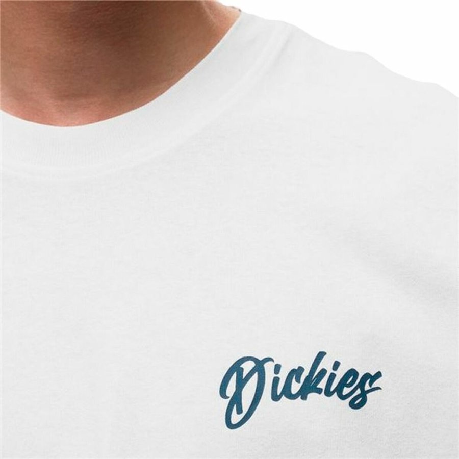 Kort�rmet T-shirt til M�nd Dickies Dighton Hvid #2