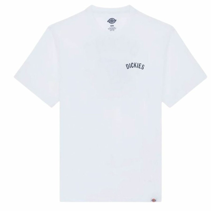 Kortrmet T-shirt til Mnd Dickies Dickies Snake Ss Tee Hvid #1