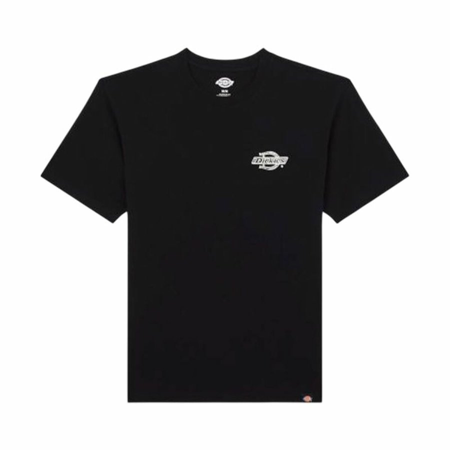 Kortrmet T-shirt til Mnd Dickies Wood Logo Sort #1