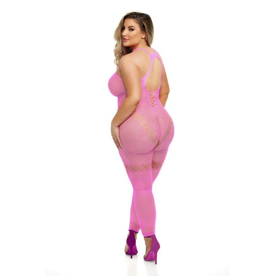 Bodystocking Pink Lipstick Pink (Queen size) #2