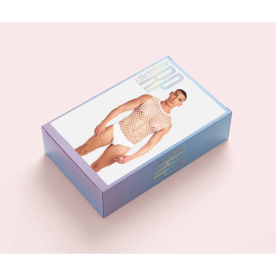 Undert�j S�t Rainbow Party Hvid L/XL #2