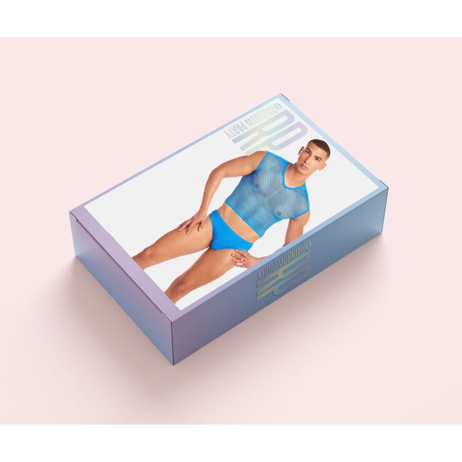 Undert�j S�t Rainbow Party Bl� L/XL #2