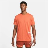 Kortrmet T-shirt til Mnd Nike Dri-FIT Orange #3