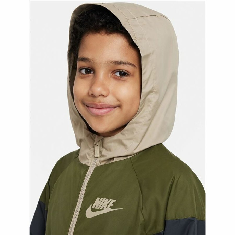Sportsjakke til b�rn Nike Sportswear Windrunner Gr�n #3
