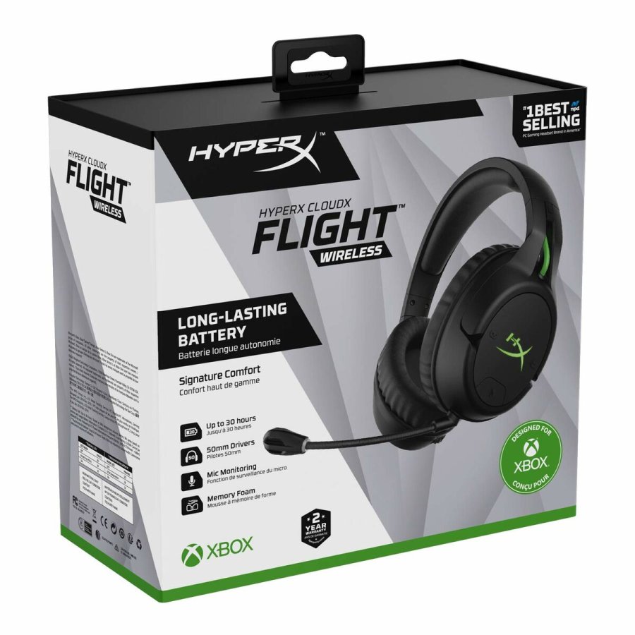 Gaming headset med mikrofon HyperX 4P5J6AA Sort/Grn #6