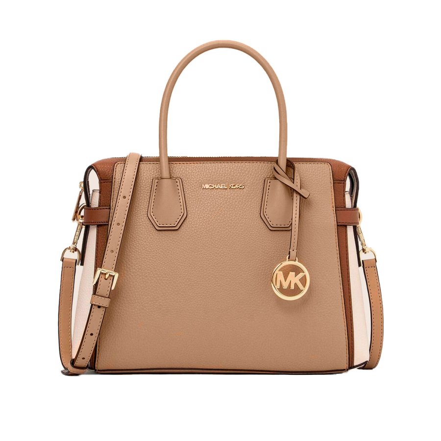 Hndtasker til damer Michael Kors MERCER CAMEL MULTI Brun 30 x 23 x 10 cm #1