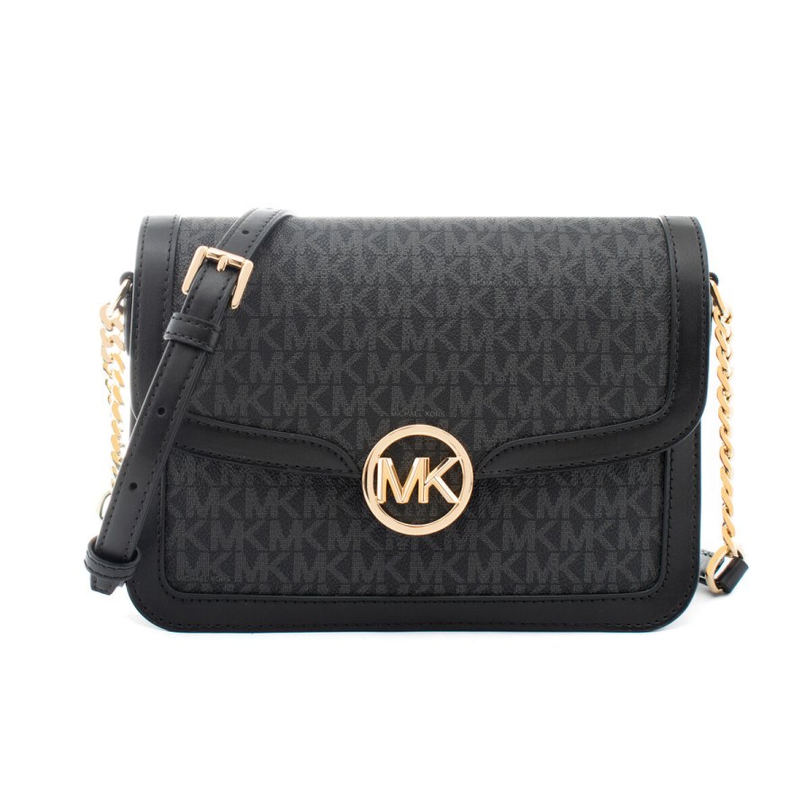 Skuldertaske Michael Kors Leida Sort 23 x 16 x 7 cm #1