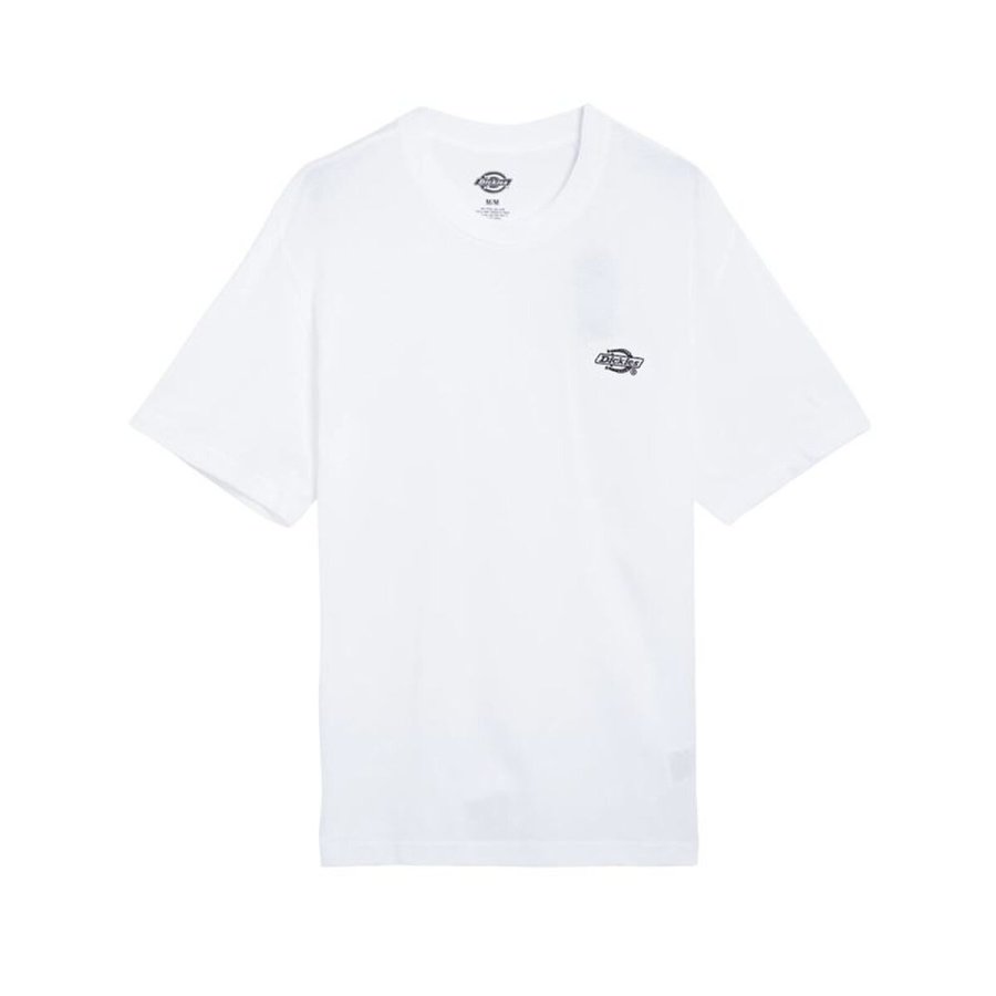 Kort�rmet T-shirt til M�nd Dickies Summerdale Hvid #1