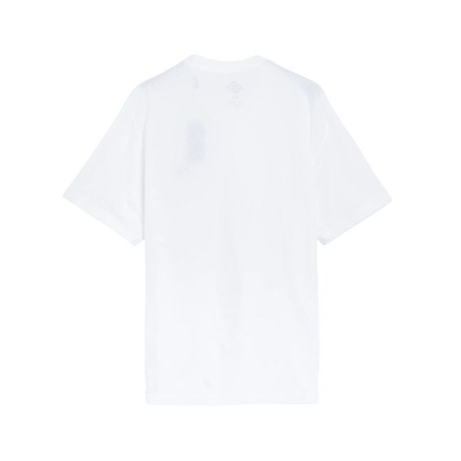 Kort�rmet T-shirt til M�nd Dickies Summerdale Hvid #2