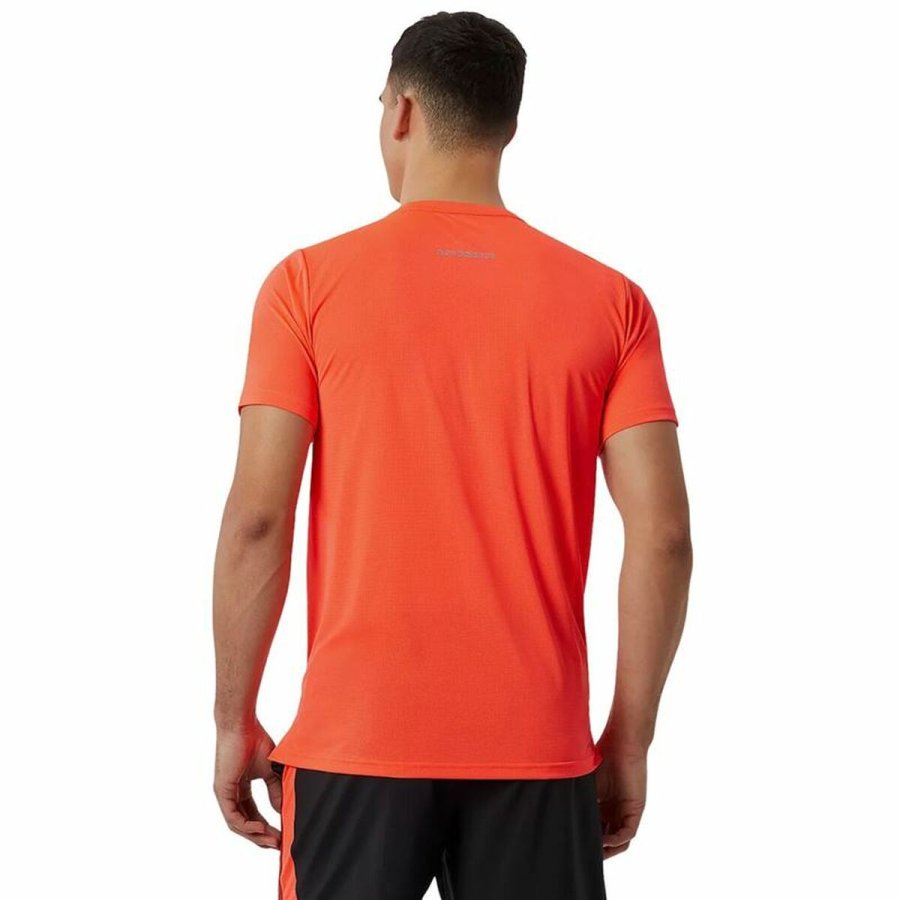 Kort�rmet T-shirt til M�nd New Balance Accelerate Orange #2