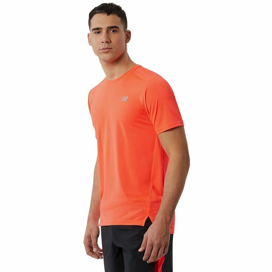 Kort�rmet T-shirt til M�nd New Balance Accelerate Orange #3