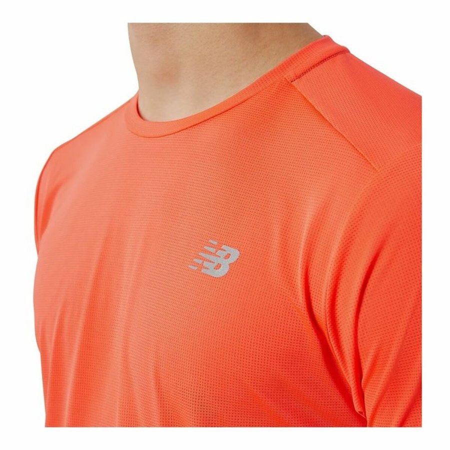 Kort�rmet T-shirt til M�nd New Balance Accelerate Orange #4