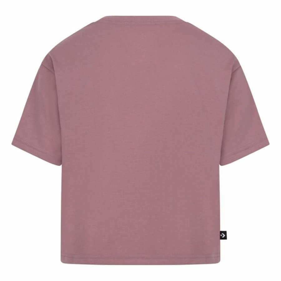 B�rne Kort�rmet T-shirt Converse Chuck Patch Boxy Laksefarvet #2