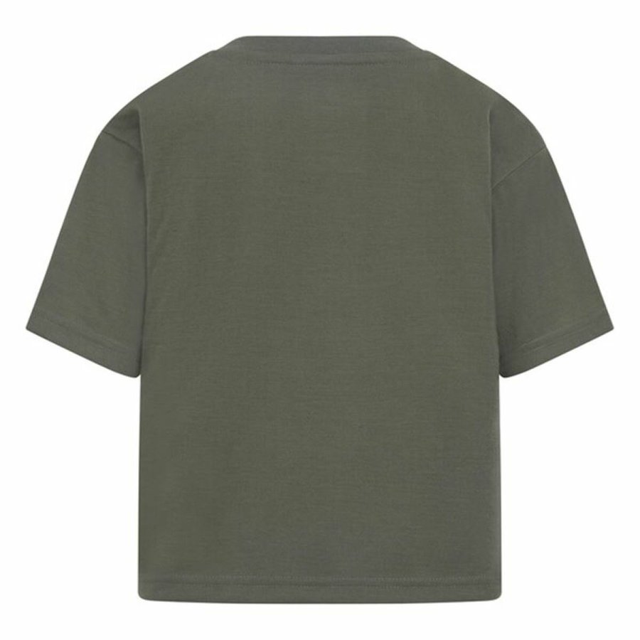 Brne Kortrmet T-shirt Converse Chuck Patch Boxy Oliven #2