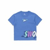 B�rne Kort�rmet T-shirt Nike Nsw Art Rlxd Ss Gfx Ni�o Nike Polar Indigo #1