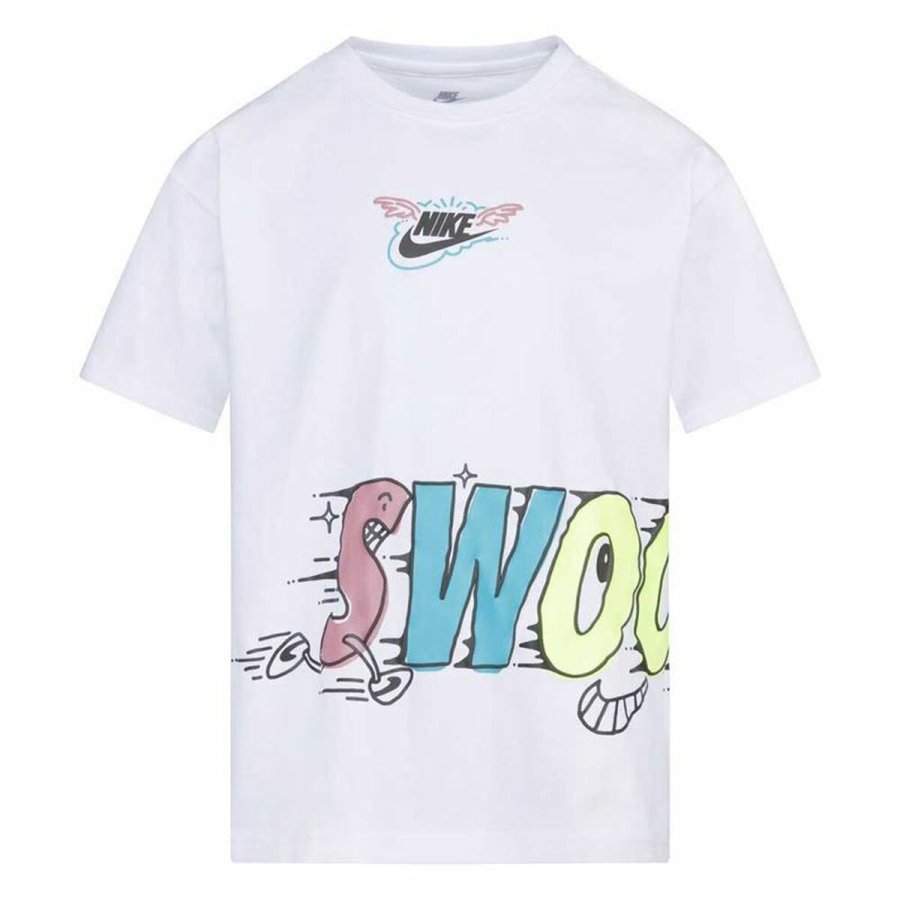 Brne Kortrmet T-shirt Nike KT-S/S Knit Hvid #1