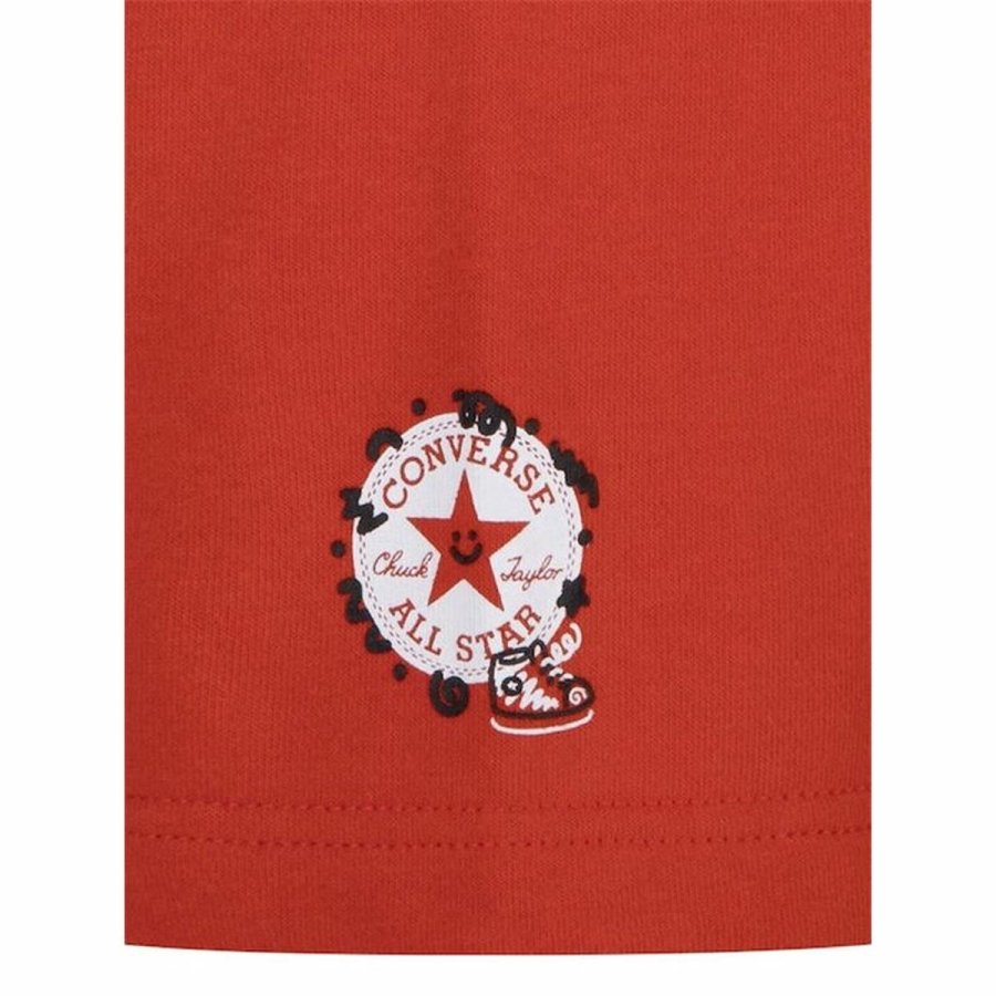 Sportst�j til B�rn Converse Squiggle S/Se+Ft Hvid R�d 2 Dele #4