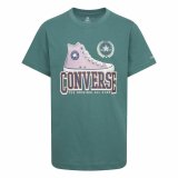 Brne Kortrmet T-shirt Converse Script Sneaker Gfx Sse Cyan #2