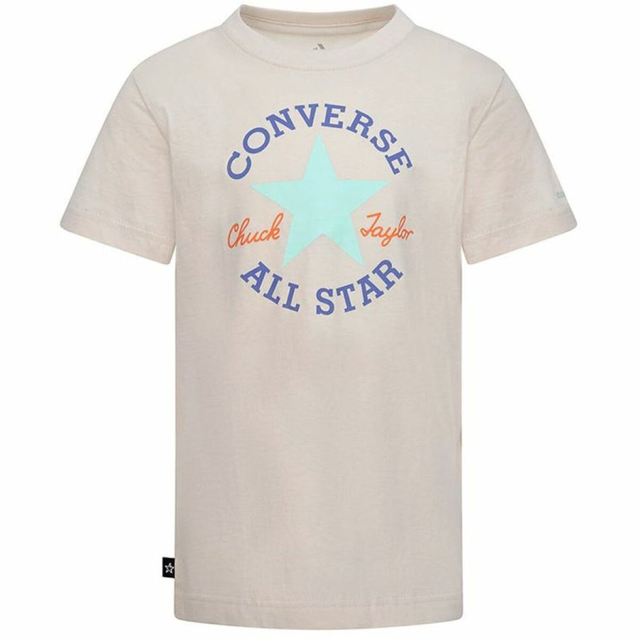 Brne Kortrmet T-shirt Converse Core Sse Laksefarvet #1