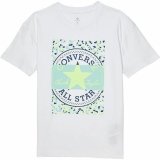 Brne Kortrmet T-shirt Converse Boyfriend Graphicrt Hvid #2