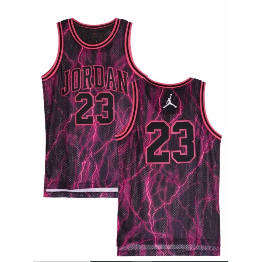 B�rne Kort�rmet T-shirt Nike JDN JORDAN 23 AOP JERSEY 95C655 K09 Sort #2