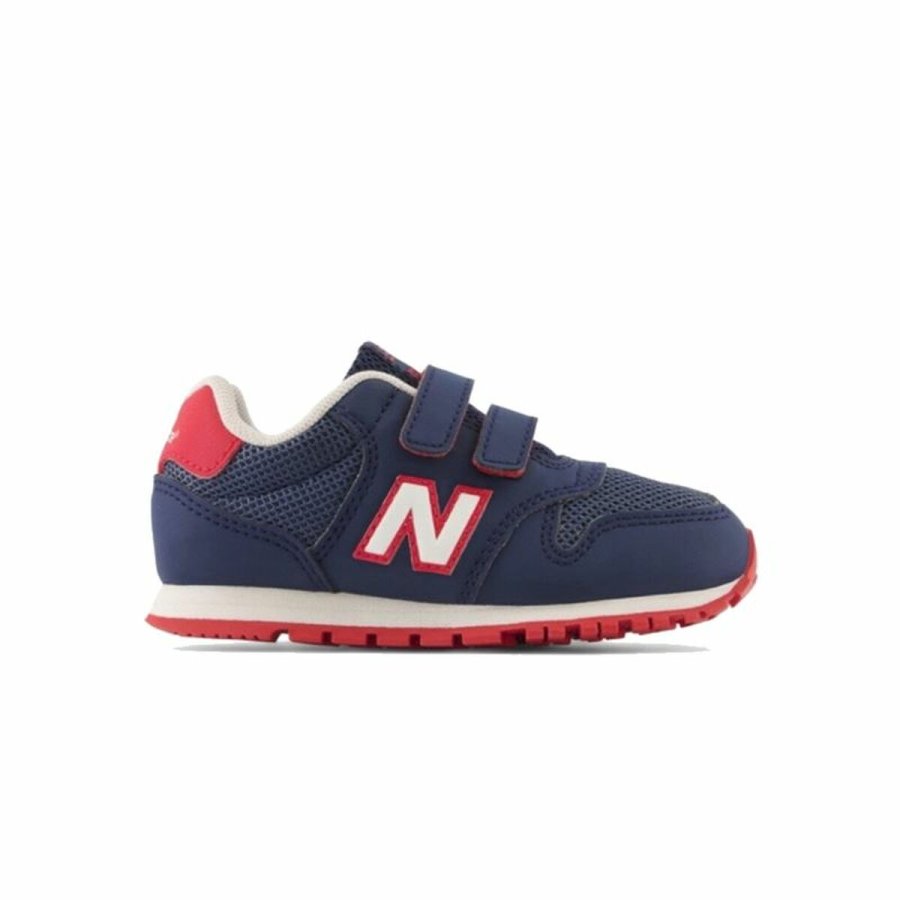 Sportssko til b�rn New Balance 500 Hook Loop M�rkebl� #1