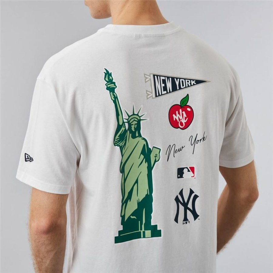 Kort�rmet T-shirt til M�nd New Era New York Yankees MLB City Graphic Oversized #6