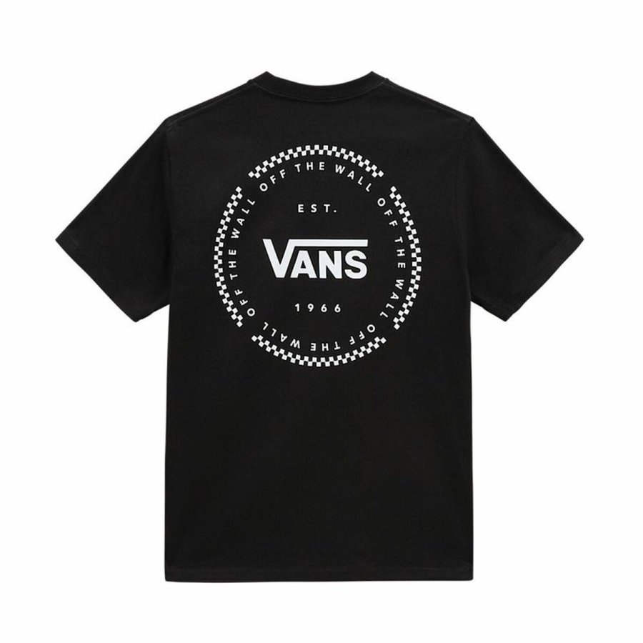 Kortrmet T-shirt til Brn Vans Orbiter-B Sort #2