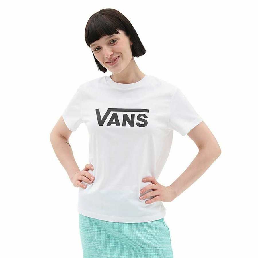 Kortrmet T-shirt til Kvinder Vans Drop V Ss Crew-B #3