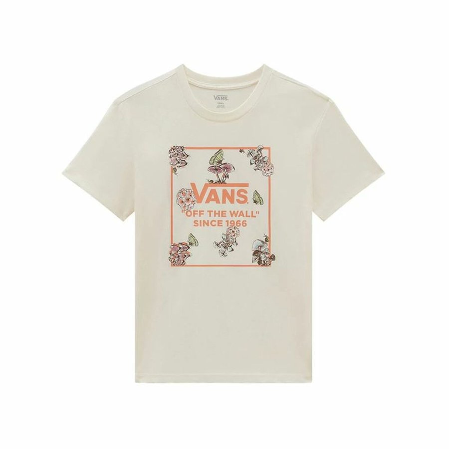 Kortrmet T-shirt til Kvinder Vans Fungi Floral Bff #1