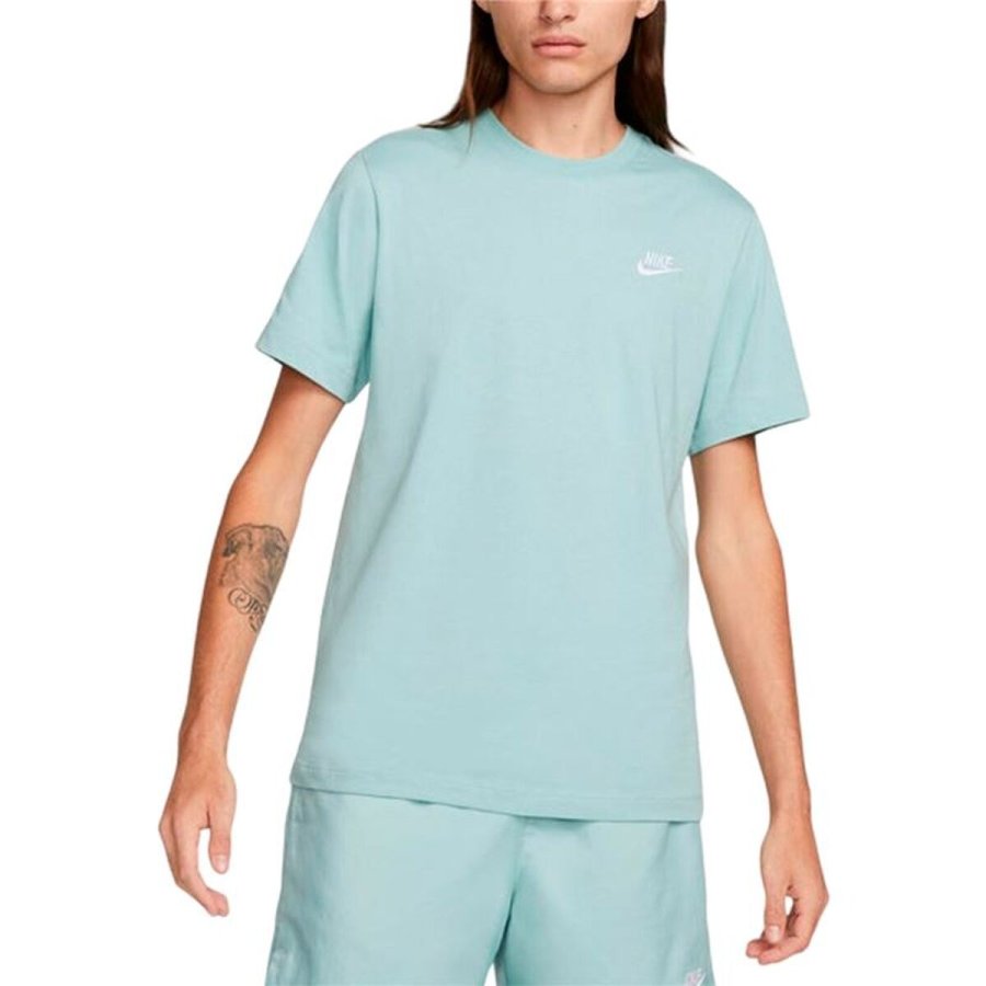 Kort�rmet T-shirt til M�nd Nike AR4997-310 Akvamarin #1