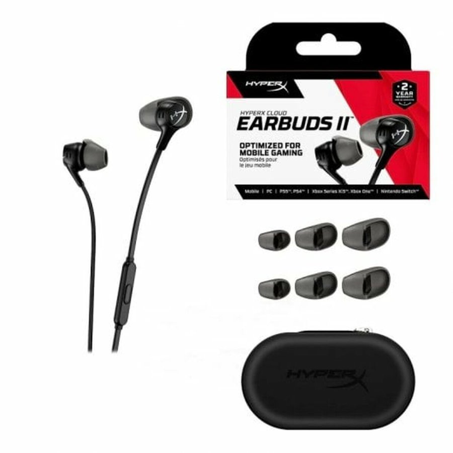Hovedtelefoner med mikrofon HyperX Cloud EarBuds II Sort #5