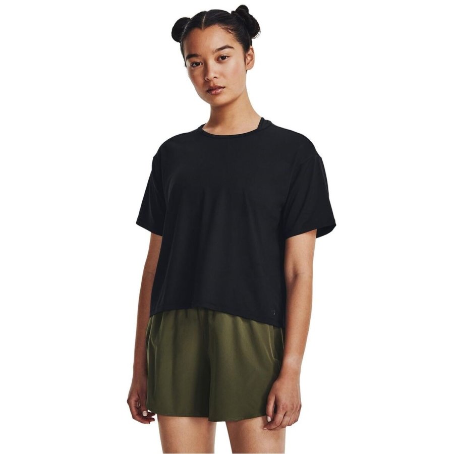 Kort�rmet T-shirt til Kvinder Under Armour Sort Fitness #3
