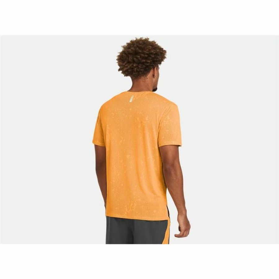 Kortrmet T-shirt til Mnd Under Armour Launch Mrk orange #4