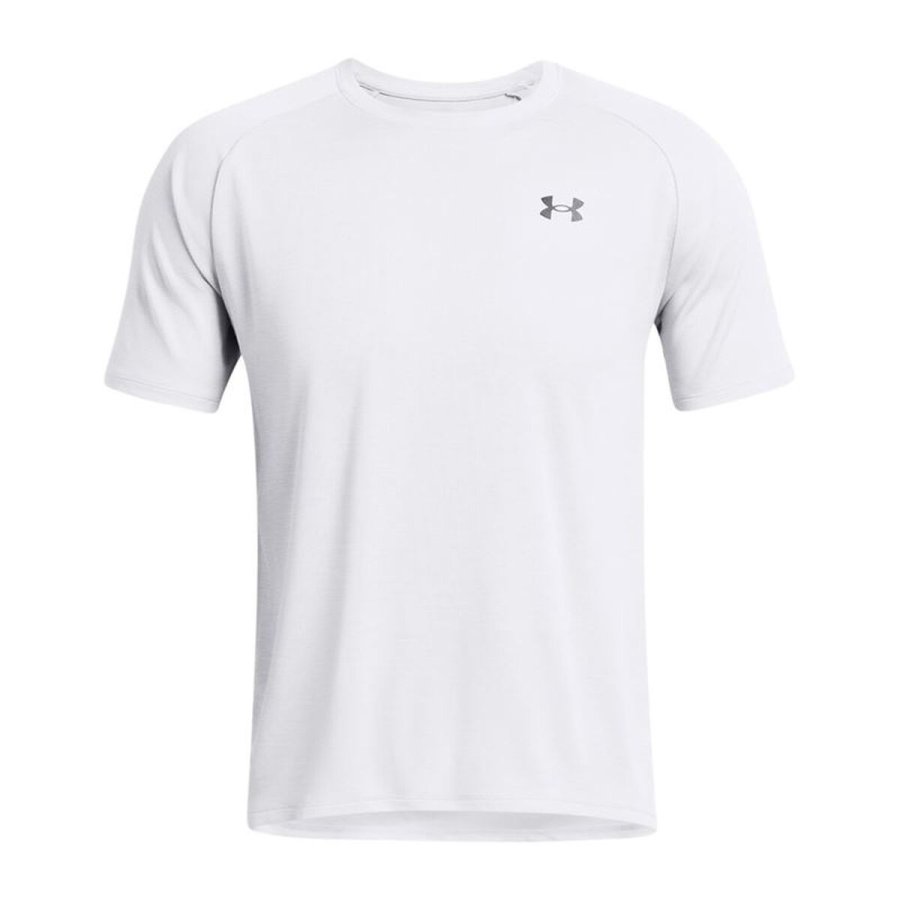 Kort�rmet T-shirt til M�nd Under Armour Tech Textured Hvid #1