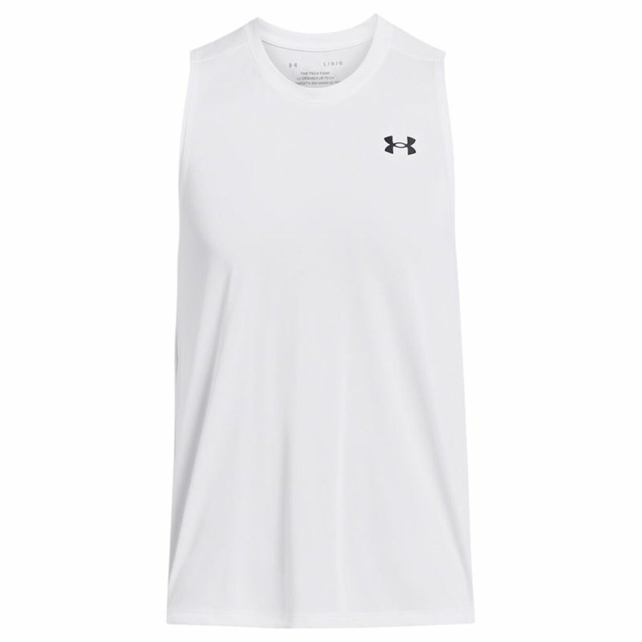 T-shirt til Mnd uden rmer Under Armour Tech Tank Hvid #1