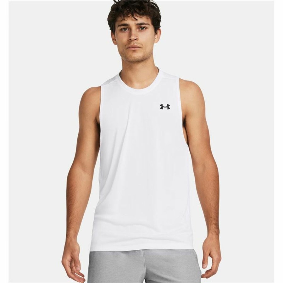 T-shirt til Mnd uden rmer Under Armour Tech Tank Hvid #3