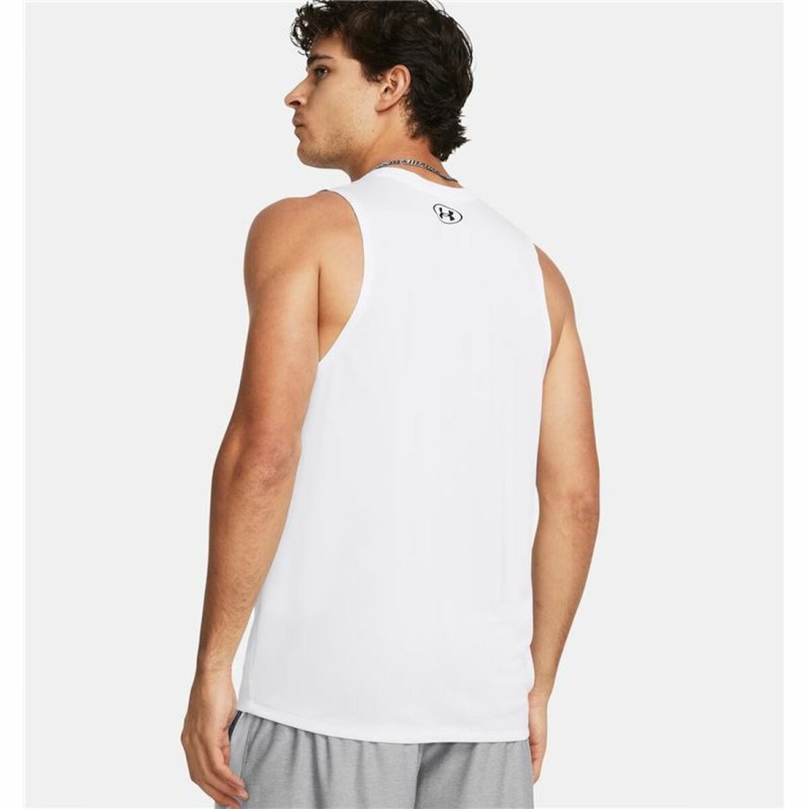 T-shirt til Mnd uden rmer Under Armour Tech Tank Hvid #4