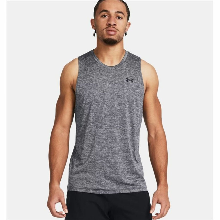 T-shirt til Mnd uden rmer Under Armour Tech Tank Mrkegr #3