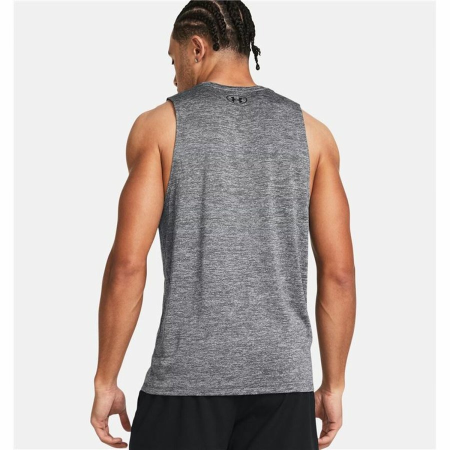 T-shirt til Mnd uden rmer Under Armour Tech Tank Mrkegr #4